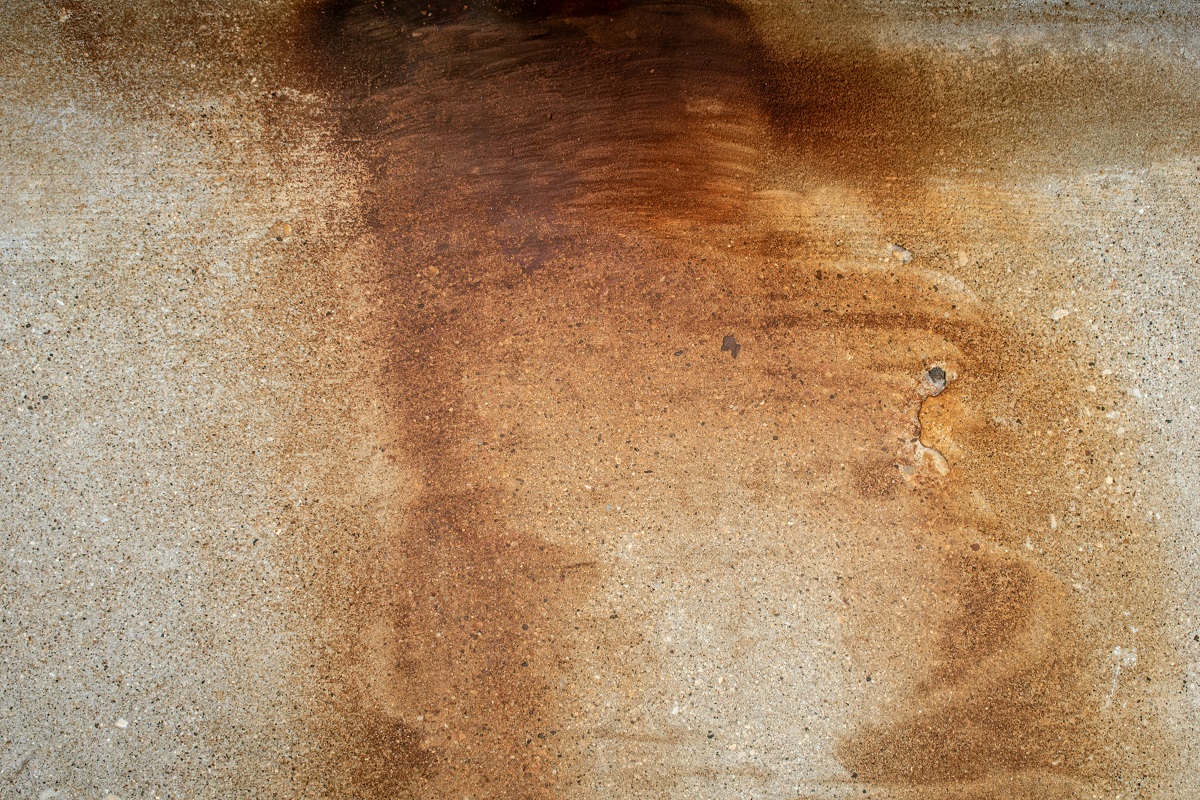 close-up of ceiling stains